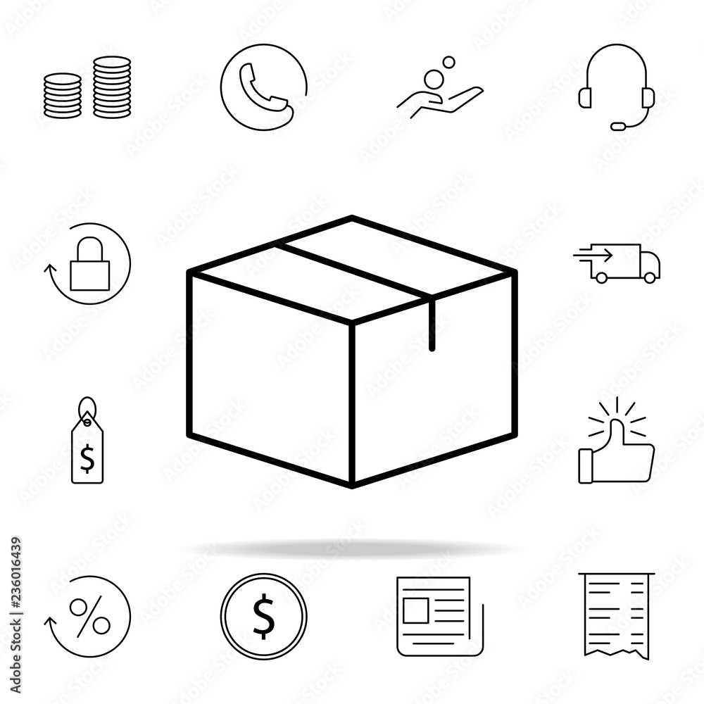 Poster box icon. e-commerce icons universal set for web and mobile