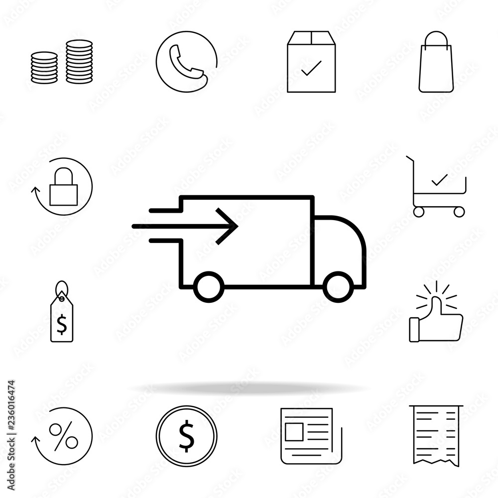 Poster express delivery icon. e-commerce icons universal set for web and mobile