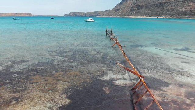 Crete Turquoise water. Grrece with the beautiful holiday sides to swim and have a lot of fun.