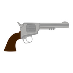 Isolated revolver icon. Weapon. Vector illustration design