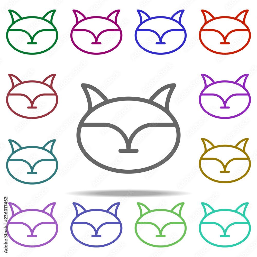 Poster squirrel icon. elements of autumn in multi color style icons. simple icon for websites, web design, 