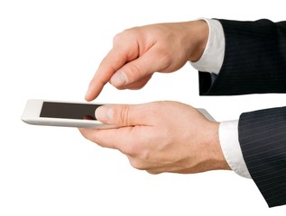 Businessman Using a Tablet