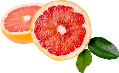 Grapefruit cut in half