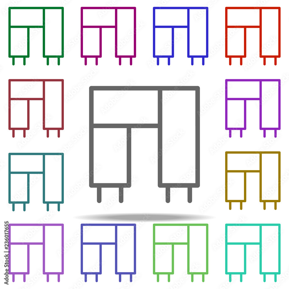 Poster scarf icon. elements of autumn in multi color style icons. simple icon for websites, web design, mob