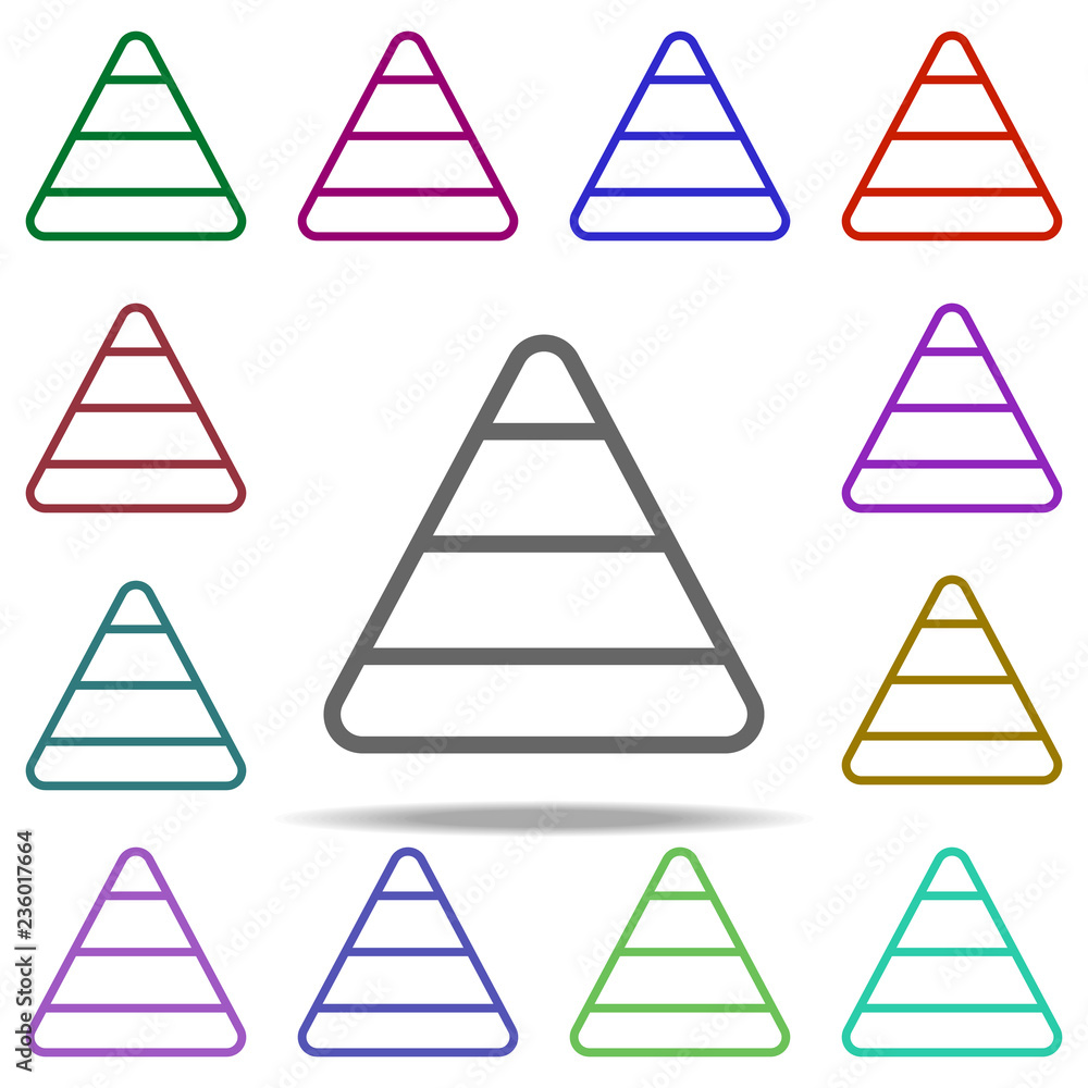 Poster sweet popcorn icon. elements of autumn in multi color style icons. simple icon for websites, web des