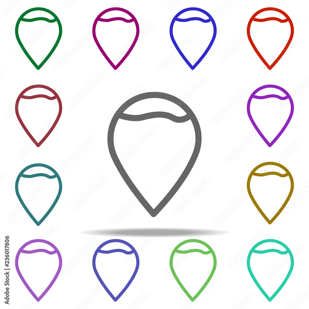 Poster hazelnut icon. elements of autumn in multi color style icons. simple icon for websites, web design, 