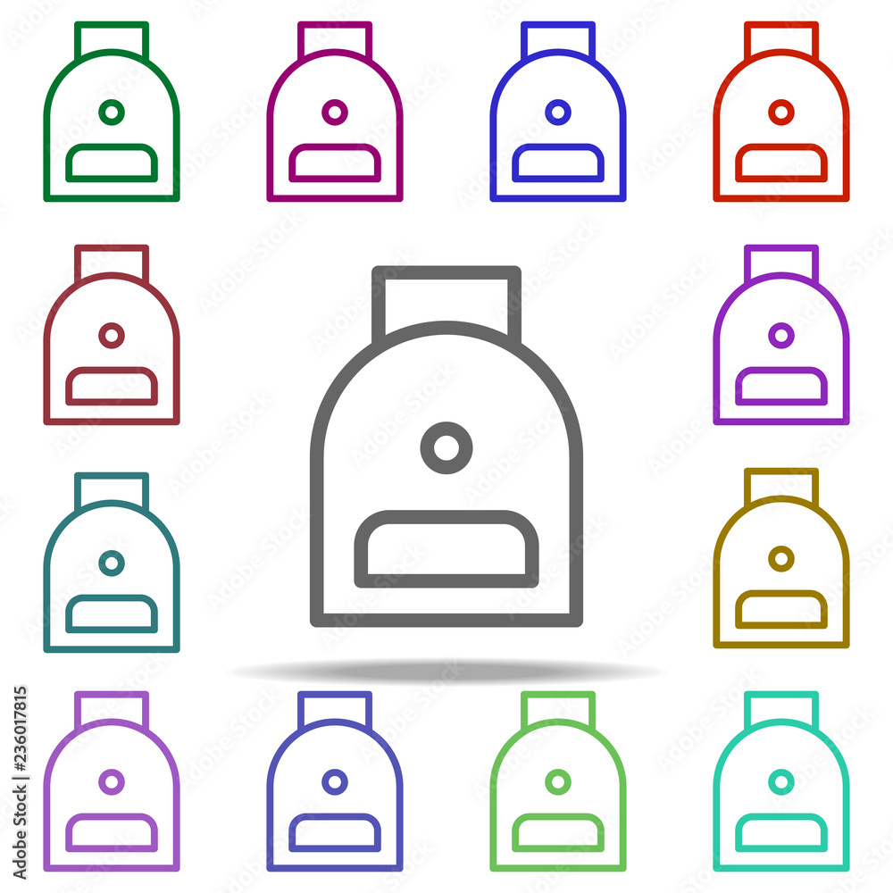 Poster portfolio icon. elements of autumn in multi color style icons. simple icon for websites, web design,