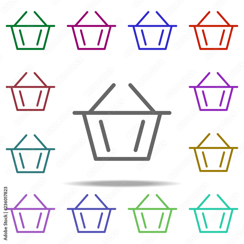 Poster basket icon. elements of autumn in multi color style icons. simple icon for websites, web design, mo