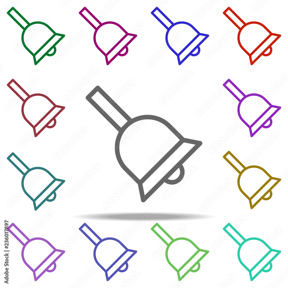 Poster bell icon. elements of autumn in multi color style icons. simple icon for websites, web design, mobi