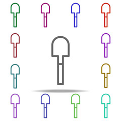 shovel icon. Elements of autumn in multi color style icons. Simple icon for websites, web design, mobile app, info graphics