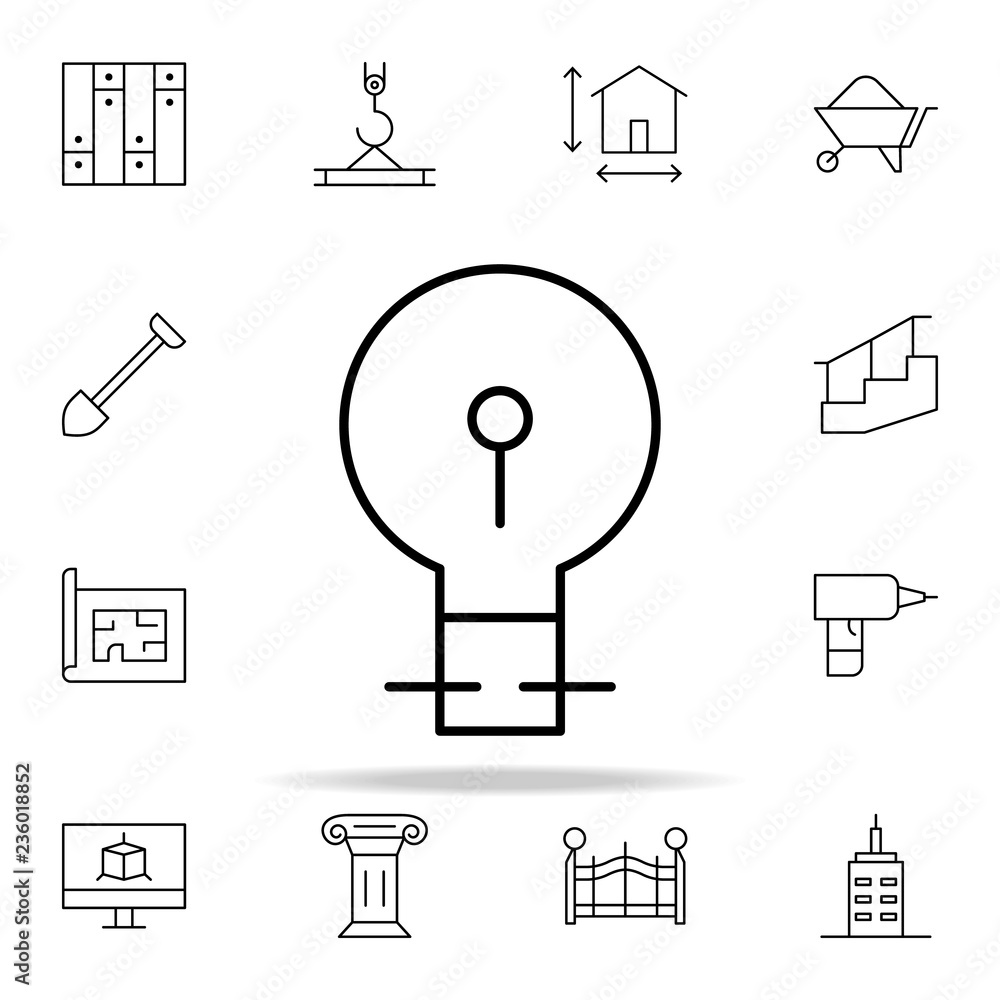 Poster idea icon. architecture icons universal set for web and mobile