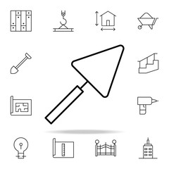 Fototapeta premium putty knife icon. architecture icons universal set for web and mobile