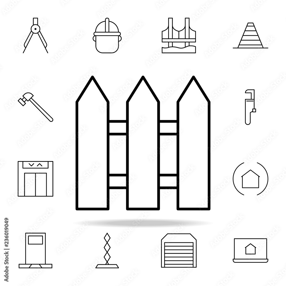 Poster fence icon. architecture icons universal set for web and mobile