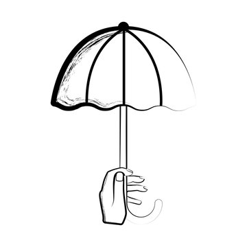 Simple Closed Umbrella Drawing, HD Png Download - kindpng
