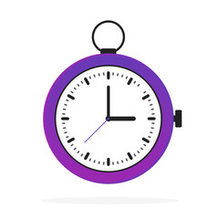 Clock flat icon. World time concept. Business background. Internet marketing. Daily infographic.