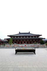 Fototapeta premium Buddhism building scenery in Xingguo temple, tangshan city, hebei province, China.