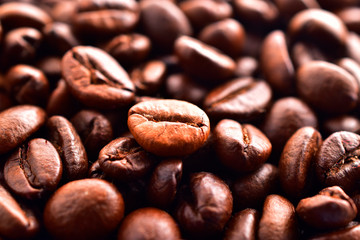 roasted coffee beans texture background