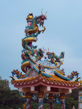 Dragon Sculpture Temple in China