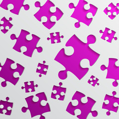 The Pink Background Puzzle of Jigsaw Puzzle.
