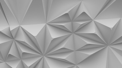 Fototapeta premium White triangular abstract background 3d rendering