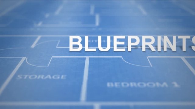 Blueprint Text on Architectural Drawing Series - Blueprints