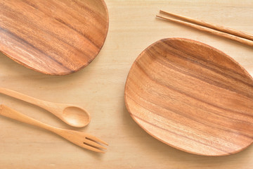 木製の食器

