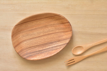 木製の食器

