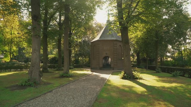 The famous little church of Nuenen. Painted by Vincent van Gogh. North-Brabant. The Netherlands | PEDESTAL UP VARIATION 1