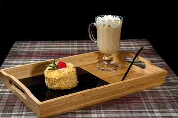 making raspberry cake