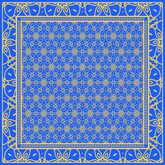 Design of a Geometric Flower Pattern. vector.