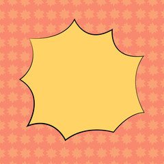 Design business concept Empty copy text for Web banners promotional material mock up template. Blank Color Explosion Blast Scream Speech Bubble Vector for Promotion Ads