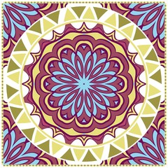 Ornamental ethnic pattern. For fashion design, shawl, textile, bandanna, print, invitation card. Vector illustration