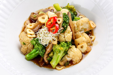 Vegetables sous vide