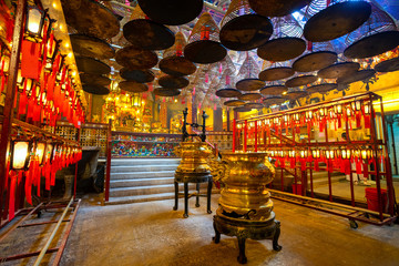 Man Mo Temple is the oldest temples located Hollywood Road in Hong Kong.