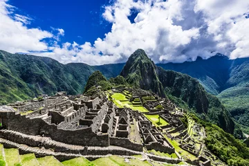Crédence de cuisine en verre imprimé Machu Picchu Terraces Of Machu Picchu