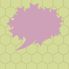 Design business concept Empty copy text for Web banners promotional material mock up template. Blank Oval Color Speech Bubble with Stars as Outline Vector Text Space