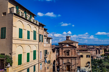 old houses in Siena italy