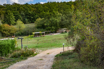 camping site on the countryside of Tuscany