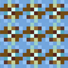 Seamless pattern background from a variety of multicolored squares.