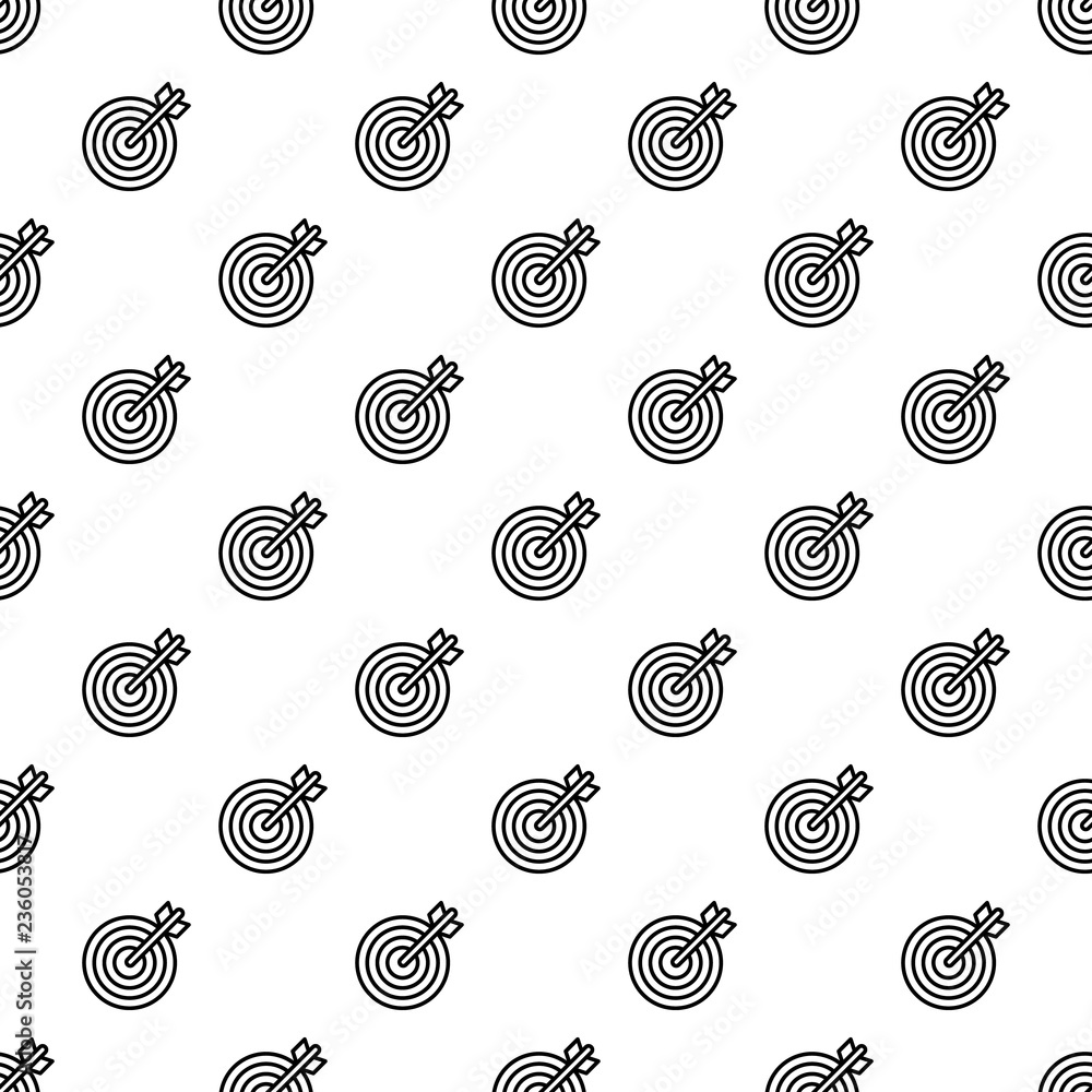 Poster arrow target pattern seamless vector repeat for any web design