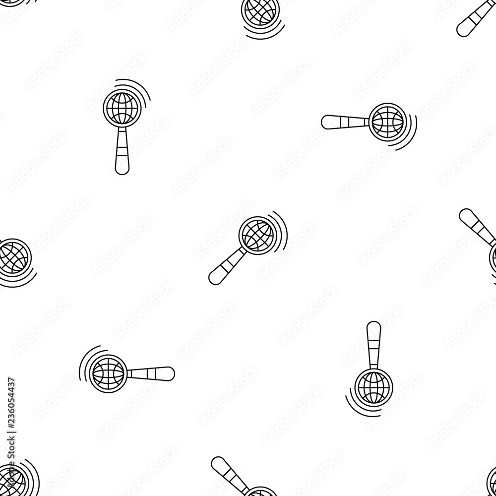 Poster magnified global glass pattern seamless vector repeat geometric for any web design