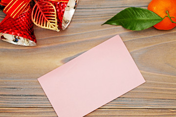 New year greetings, greeting card