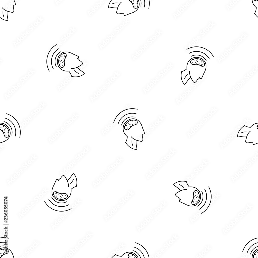 Poster brain storming pattern seamless vector repeat geometric for any web design