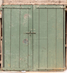 old wooden door