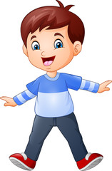 Happy boy cartoon