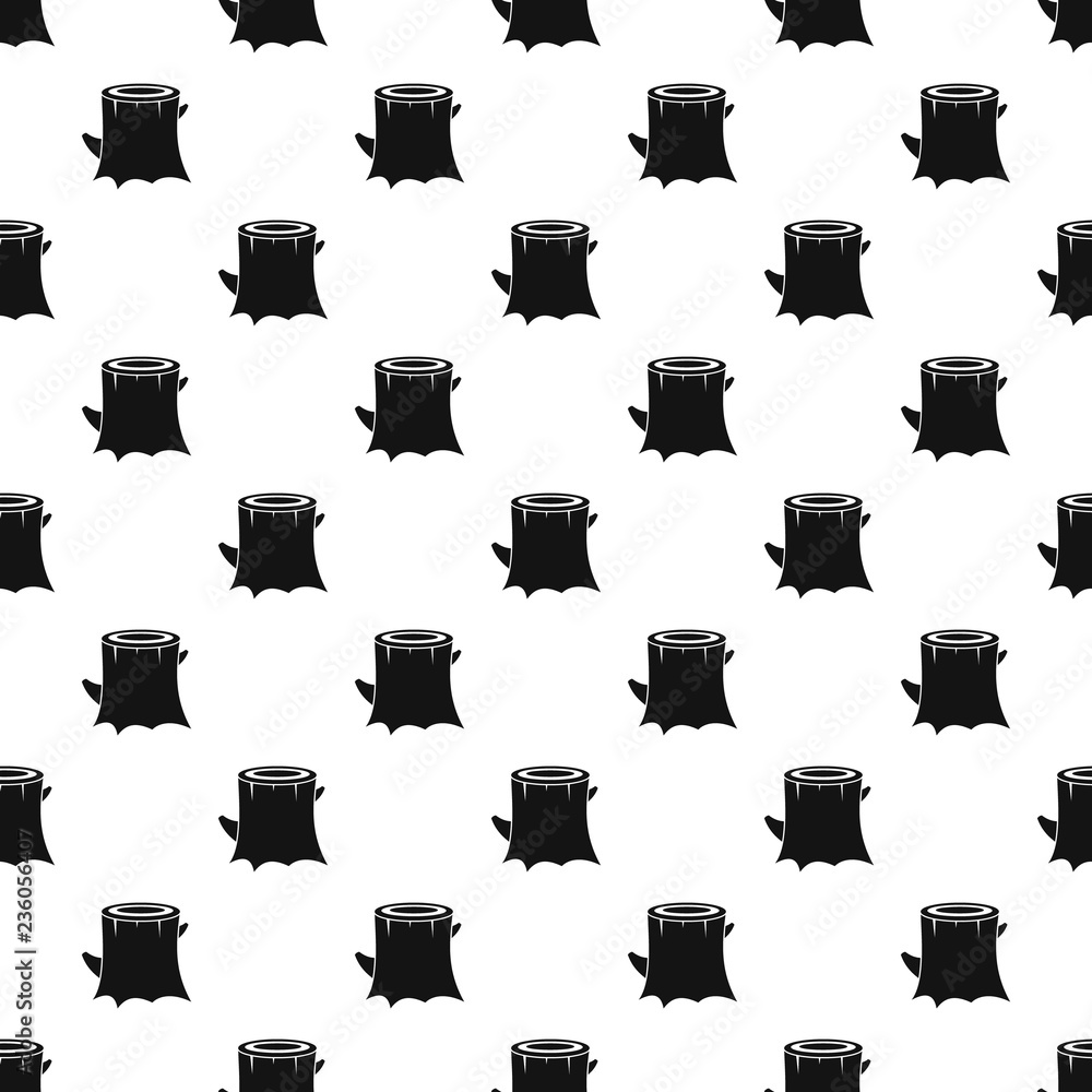 Poster fresh tree stump pattern seamless vector repeat geometric for any web design