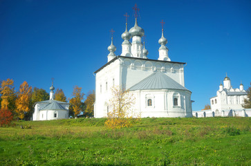 Autumn landscape in the city of Suzdal.