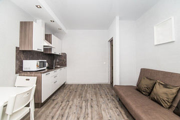 Photo of the light kitchen room