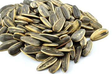 sunflower seed for snack isolated on white background