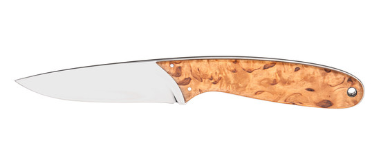 Hunting knife isolated on white